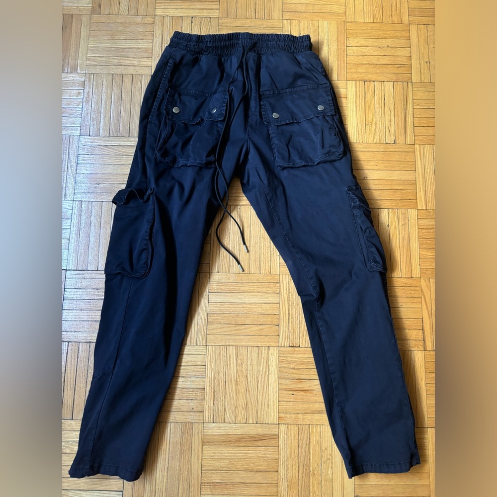 Zara x Rhuigi Snap Cargo Pant Size Medium Black Rhu Rhude Pants